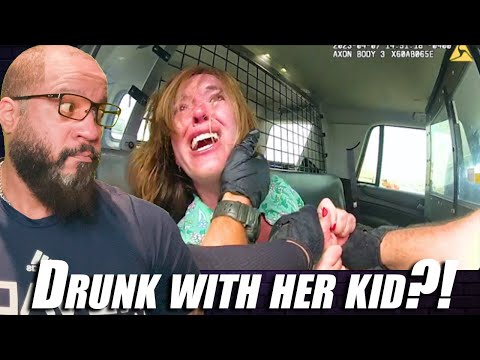 Drunk Karen ESCAPES THE HANDCUFFS | Police Video REACTION