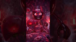 I am wine. I make you feel relaxed… but inside, I tire your liver.the damage keeps growing