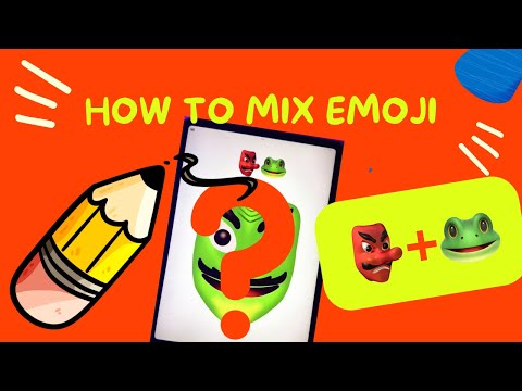 How to draw an emoji mix | drawing ￼emoji step-by-step 👺🐸