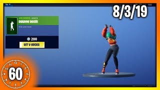 Fortnite Item Shop | *NEW* SHADOW BOXER EMOTE | 8/3/19 (Fortnite Battle Royale)