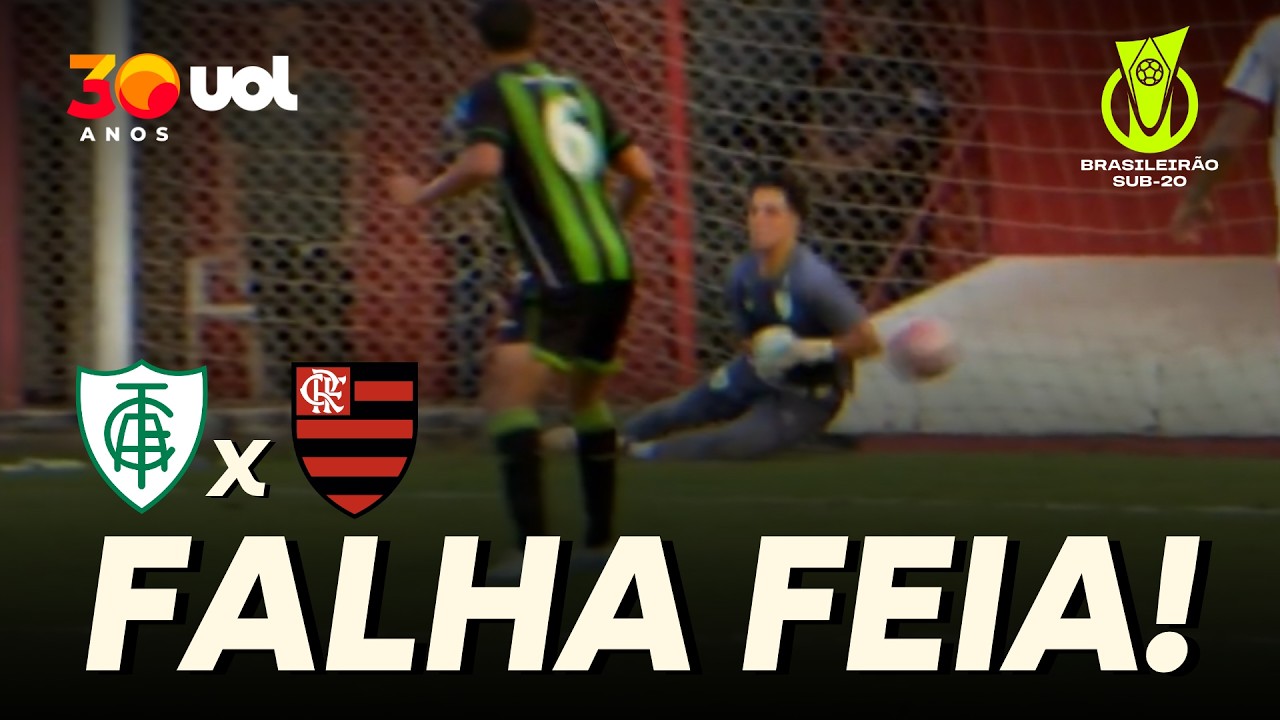 QUE FALHA! GOLEIRO DO AMÉRICA ACEITA E FLAMENGO EMPATA NO ÚLTIMO LANCE PELO BRASILEIRÃO SUB-20