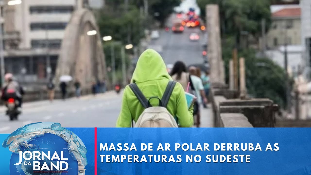 Chegada de massa de ar polar derruba as temperaturas no Sudeste