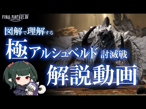 【 FF14 /解説】マクロ有 最新 極アルシュベルド討滅戦 図解解説 モンハンコラボ【 ぬけまる 】