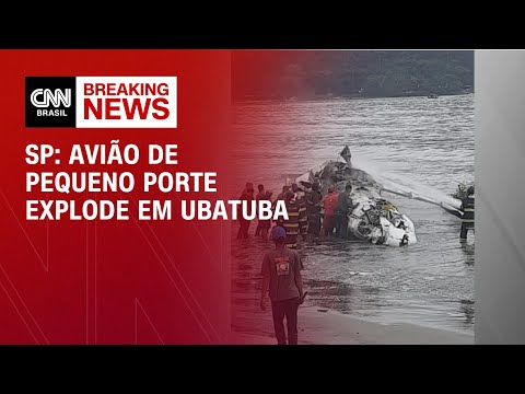 SP: avião de pequeno porte explode em Ubatuba | LIVE CNN