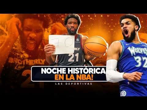 Joel Embiid 70 Puntos y Karl Towns 62 Puntos (Noche histórica en la NBA) - Las Deportivas