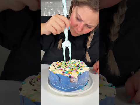 Fork vs Birthday Cake 😱#shorts #funny