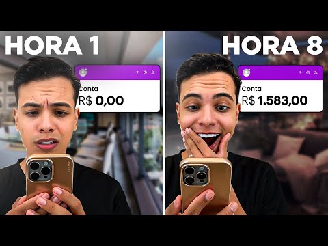 DESAFIO: 8 HORAS GANHANDO DINHEIRO NA INTERNET DE GRAÇA (Dinheiro online)