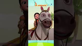 Gurram Gurram, Pada Veldam - Horse Song | Telugu Rhymes for kids | Infobells #chalchal #gurram
