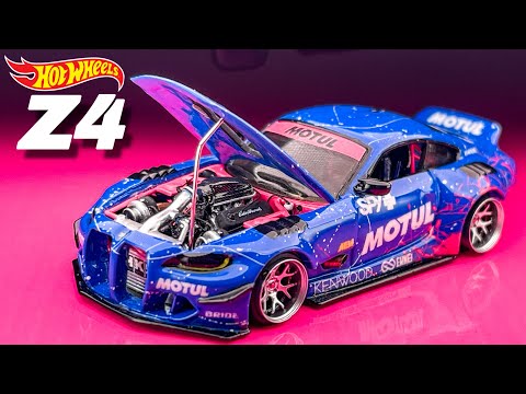 V8 twin turbo BMW Z4 Drift had a facelift Hot Wheels Custom