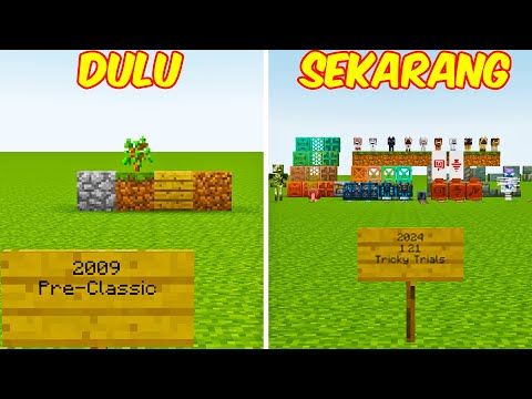 SETIAP UPDATE YANG DITAMBAHKAN DI MINECRAFT