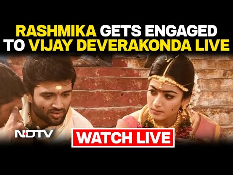 Vijay Deverakonda Rashmika | Rashmika Vijay Engagement LIVE | Rashmika Mandanna Engagement LIVE
