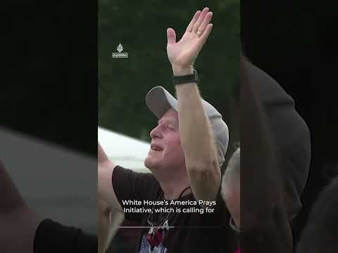 US ‘Rededicate 250’ prayer rally stirs debate over church-state divide | AJ #shorts