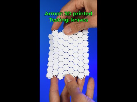 3D Printed NASA Armor vs REAL Armor #shorts