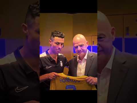 Ronaldo with Fifa 🙄😶