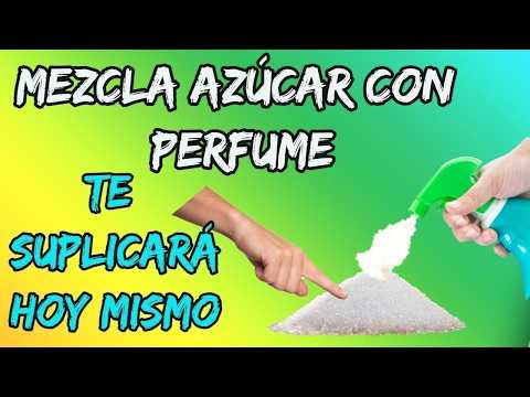 148---UNE AZÚCAR CON PERFUME Y SUPLICARÁ POR ESTAR A TU LADO HECHIZO CON PERFUME Y CASCARÓN