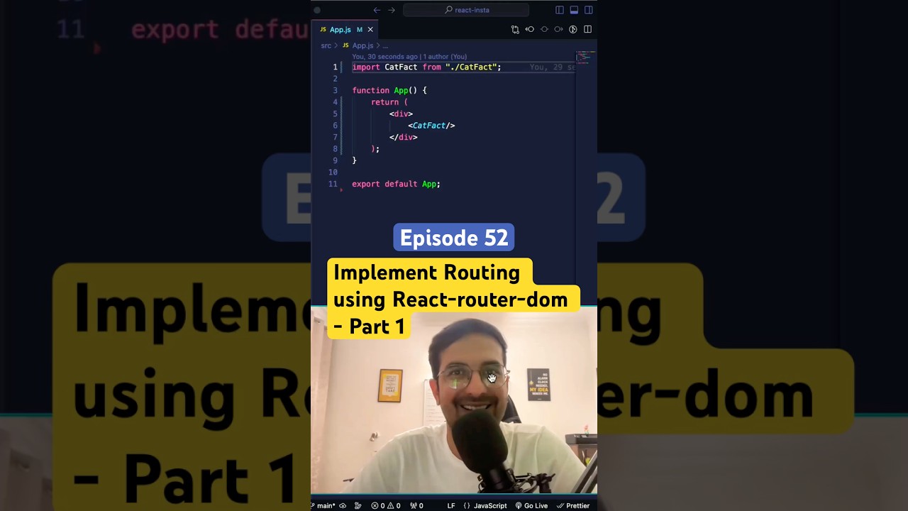 ReactJS me routing kaise implement kare? 🥲 #reactjs