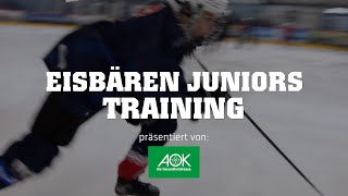 Eisbären Juniors Berlin - Eistraining der U15 - präsentiert von der AOK Nordost