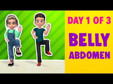 Kids Daily Exercise: Day 1 of 3 // Belly and Abdomen - YouTube