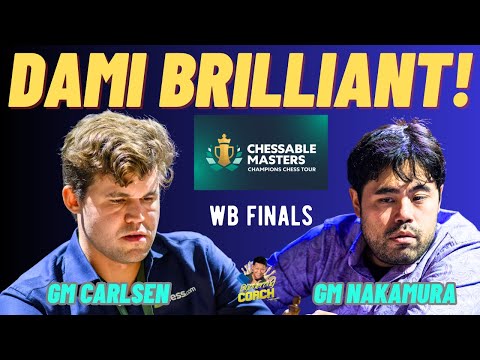 UMULAN NG BRILLIANT MOVE SA LABAN! IBANG LEVEL! Carlsen vs Nakamura! Chessable Masters