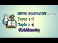 Stoichiometry and Molar Calculations