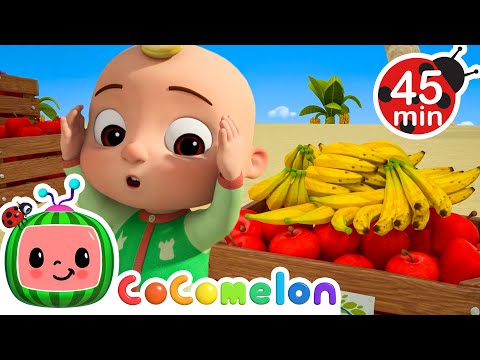 Apples 🍎 and Bananas 🍌 | CoComelon Animal Time | Animals for Kids