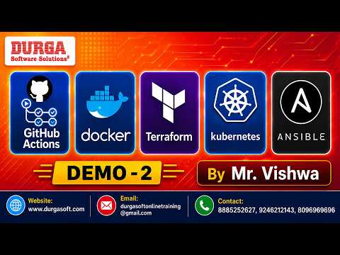GitHub Actions + Docker + Terraform + Kubernetes + Ansible tutorials || Demo - 2 || by Mr. Vishwa