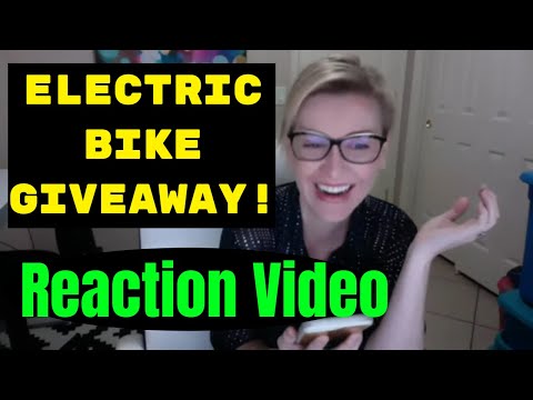 Electric Bike Giveaway Reaction!