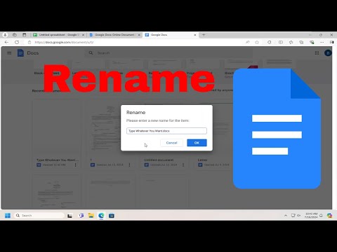 How to Rename a Google Docs [Tutorial]