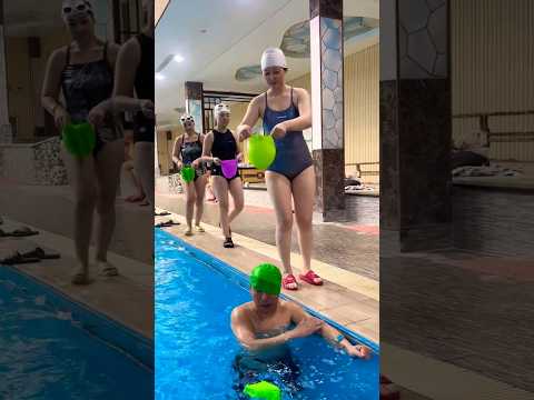 Swimming Pool 👙 🥽 Swimming Cap 🤪😚✌️#shorts #swimming #fitness #flyboard #bluesilver #waterpark