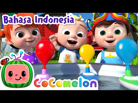 Lomba Perahu Balon 🎈🚤 | CoComelon Bahasa Indonesia - Lagu Anak Anak | Nursery Rhymes