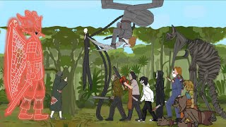 Itachi Uchiha vs Nightmare catnap, Dogday, Miss delight, Jason, IT PENNYWISE, Slender man, Jeff