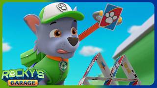 Card Game or Upgrade Skye's Grabber? | Rocky's Garage | Rocky - PAW Patrol | Cartoons for Kids