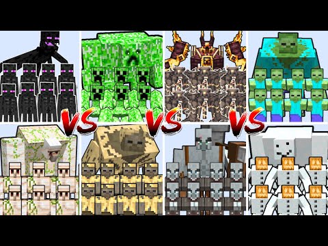 STRONGEST MINECRAFT TEAMS TOURNAMENT | Minecraft Mob Battle