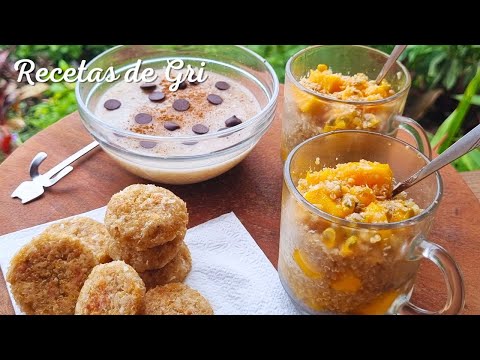 3 DESAYUNOS DULCES Sin Azúcar, Sin Gluten, Sin Lacteos - Desayuno Saludable - Recetas de Gri