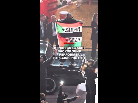 Hear why this background performer decided to protest during Kendrick Lamar’s halftime show