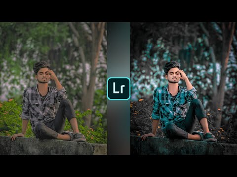 Lightroom dark abd blue colour effect photo editing || Lightroom background colour change