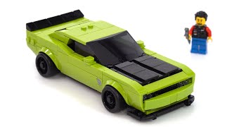 LEGO Speed Champions Dodge Challenger SRT Hellcat review! Another clever build #NotSponsored 77237