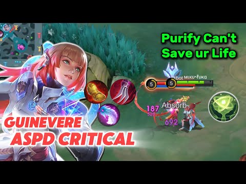 PURIFY TIDAK AKAN MENOLONG MU! ASPD CRITICAL GUINEVERE ANTI SPELL DOA MOBILE LEGENDS