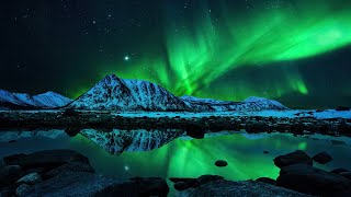 Iceland Northern lights with To make you fall asleep 