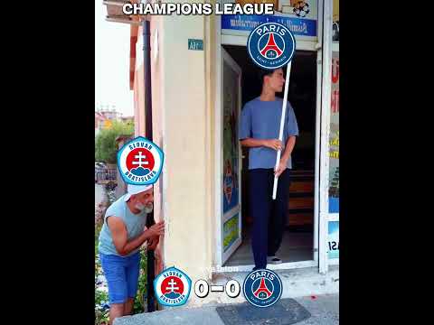 <strong>PSG</strong> Cooked Slovan Bratislava 🥵 #championsleague