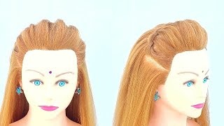 quick volumized  hairstyle for girls | new trendy open hairstyle |top elegant hairstyle for wedding