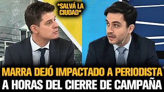 MARRA DEJÓ IMPACTADO A UN PERIODISTA A HORAS DEL CIERRE DE CAMPAÑA