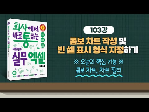 103_콤보 차트 작성 및 빈 셀 표시 형식 지정하기 | 회사에서 바로 통하는 실무 엑셀(개정판) | 한은숙 | 한빛미디어 |