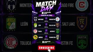 Calendario de partidos de los cuartos de final de la leagues cup