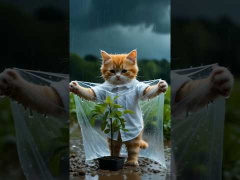 Poor kitten's Friends Betray Him by Destroying His Apple Tree |Heart- touching |#zactof