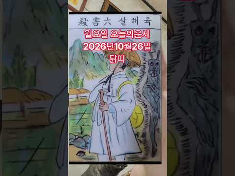 <strong>월요일</strong> 닭띠 오늘의운세 2026년10월26일 운세 #오늘의운세 #운세