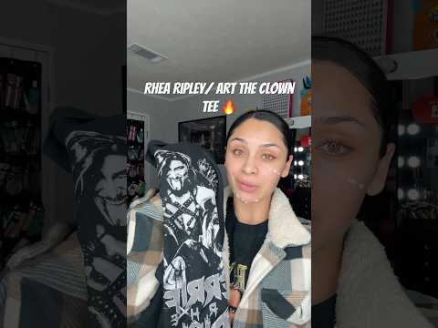 Such a cool tee 🔥 #rhearipley #arttheclownterrifier #fyp #tee #oversizedshirt