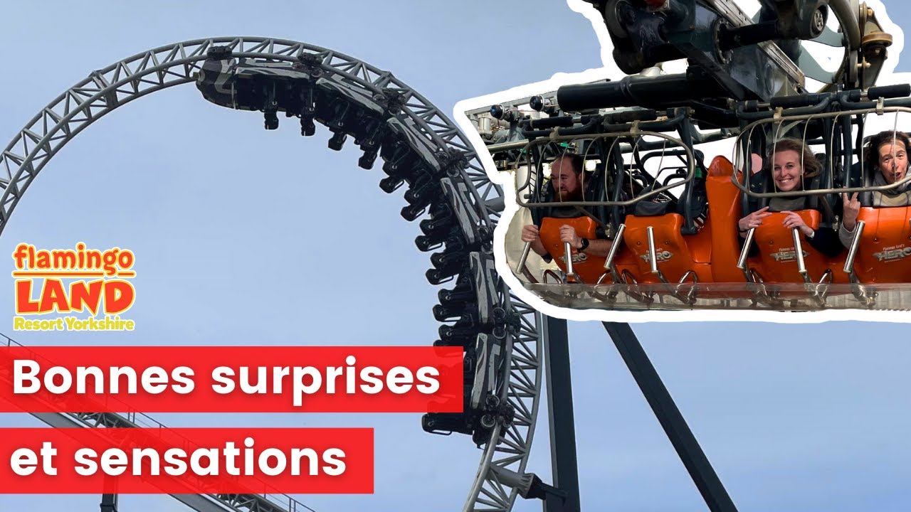 Une journée d'aventures à Flamingo Land avec la montagne russe Sik d'Intamin