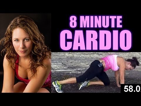 8 Minute Cardio Workout at Home, Exercise Routine & Fitness Training for Fat Burning