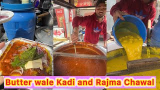 🍛 Haridwar Special Butter Wale Kadi and Rajma Chawal for Just ₹30/- 😍 | Street Food Heaven 🤤